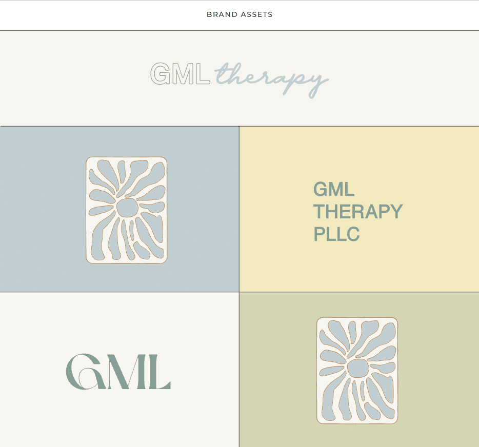 initial branding assets for the best therapist websites
